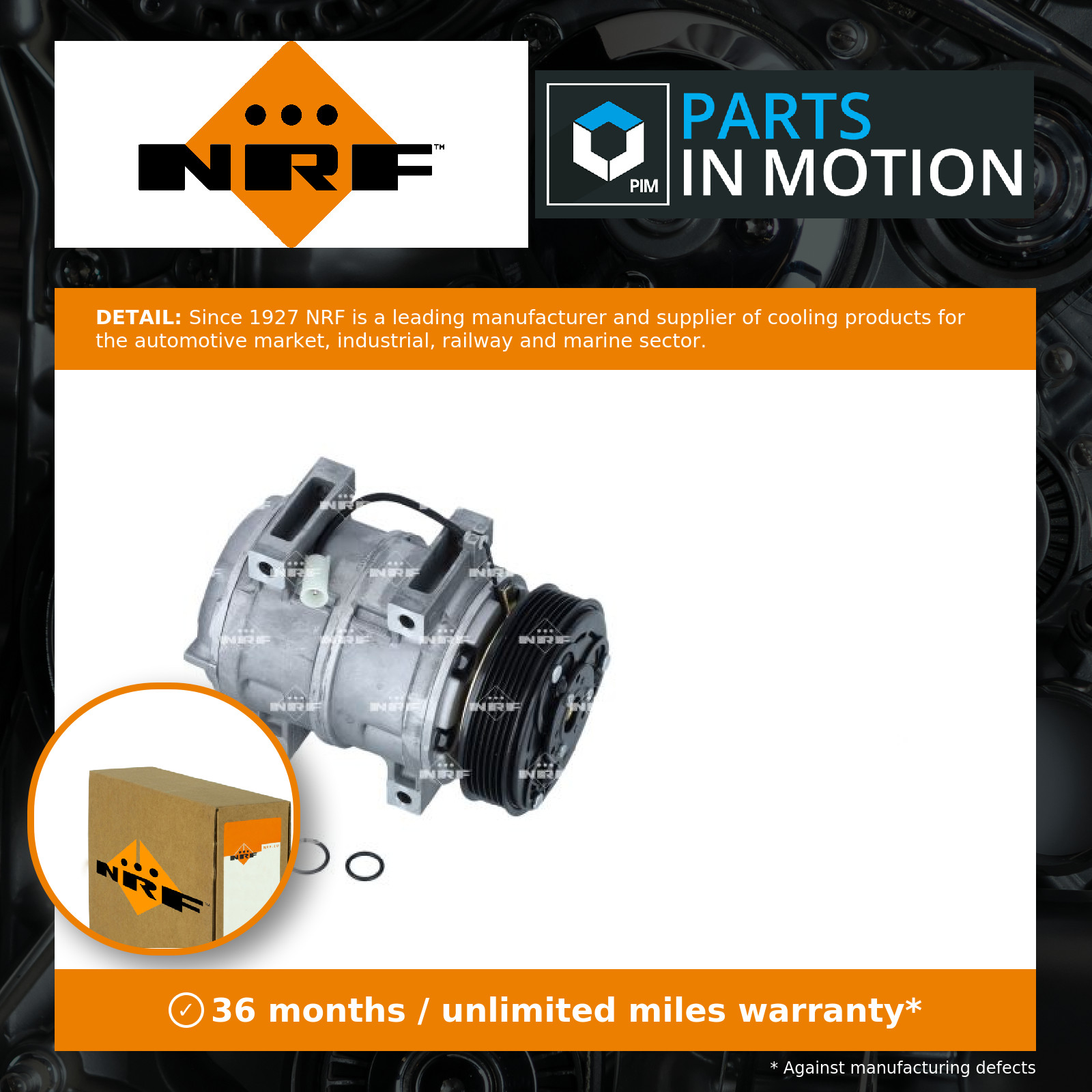Air Con Compressor fits VOLVO XC70 295 2.0 2.4 97 to 02 AC Conditioning NRF New