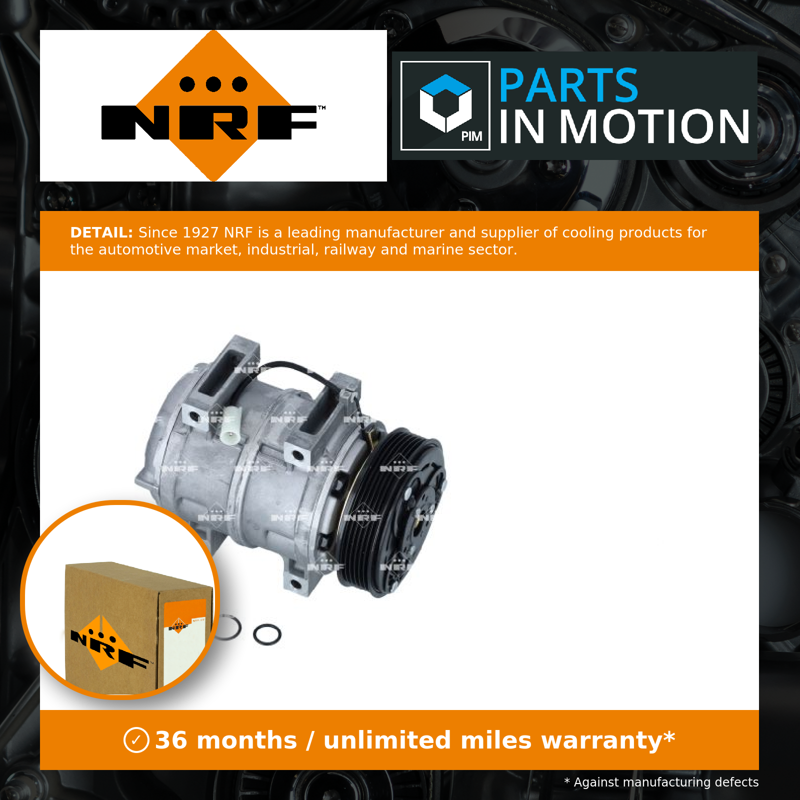 Air Con Compressor fits VOLVO XC70 295 2.0 2.4 97 to 02 AC Conditioning NRF New