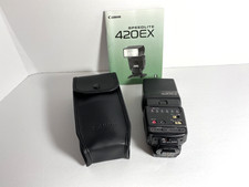 Canon Speedlite 420EX Shoe Mount Flash for Canon w/ Case