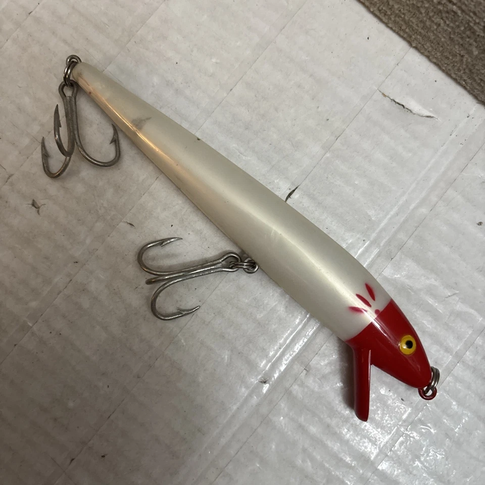 复古棉质 Cordell 红鳍红头 7 英寸鱼饵鱼饵 — 第 4/4 张图片