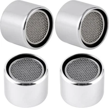 Ifealclear 4 PCS Faucet Aerator, Kitchen Sink Faucet Aerator Adapter with Solid 