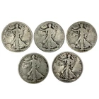 “Walking Liberty Half Dollar Lot (5) – 1917‑S Rev, 1918, 1927‑S, 1935‑S & 1935 P
