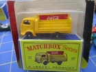 MATCHBOX LESNEY  #37b KARRIER COCA COLA TRUCK IN ORIGINAL  box  1/64 🔥