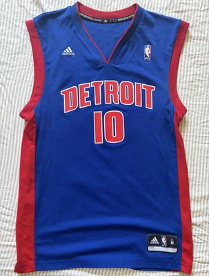 adidas Detroit Pistons Greg Monroe #10 NBA Blue Jersey Men's Size M, NWOT - Image 1 of 4