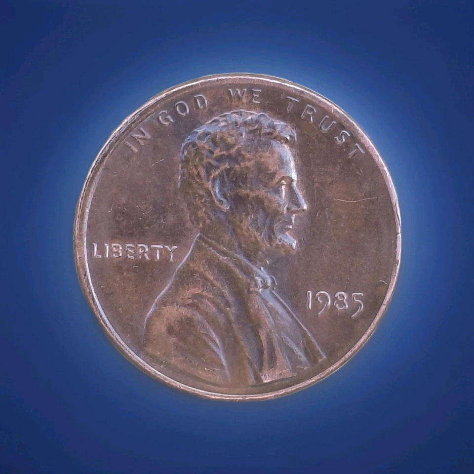 1985 P Lincoln Memorial Penny Die Cracks And Rim Cud 2.61 Grams - Image 4 of 4