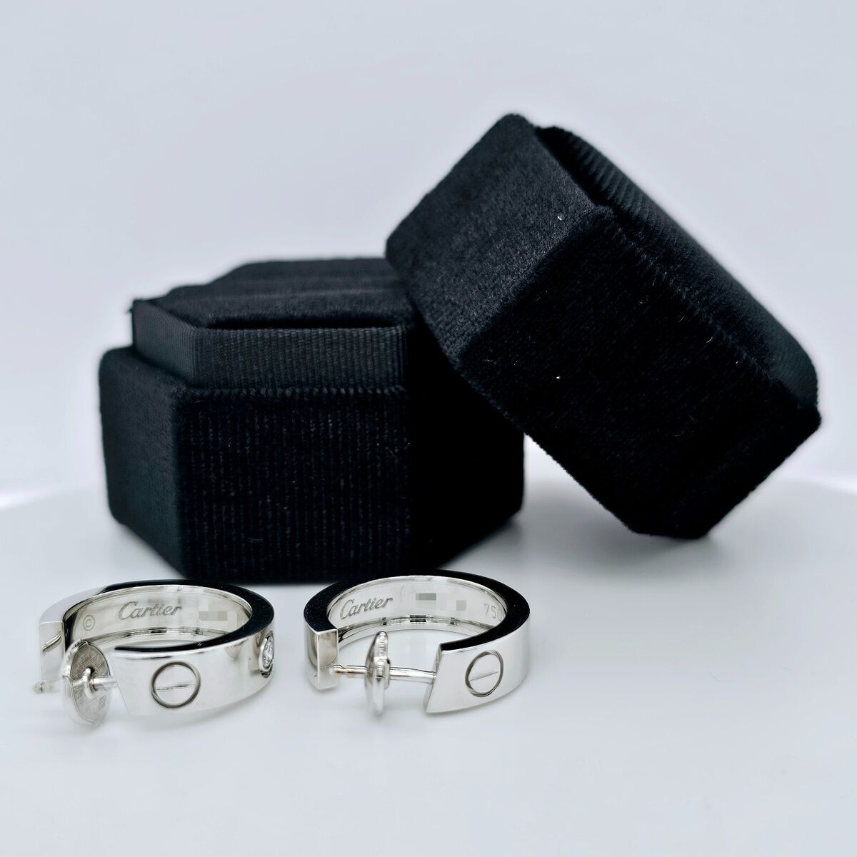 Cartier Love Hoop Earrings, 18ct White Gold And Diamonds | eBay Cartier Love Hoop Earrings, 18ct White Gold And Diamonds | eBay