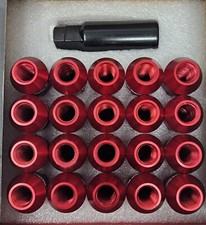 Super Street AI7075-T6 Forged Aluminum Lug Nuts w/ Wheel Key Qty 20