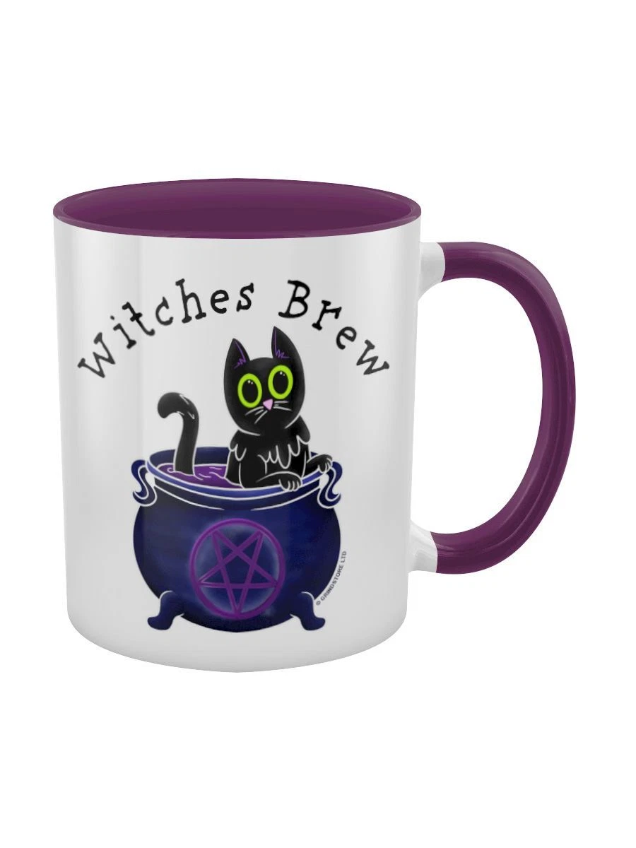 Witches Brew Shadow Kitten 2-Tone Mug