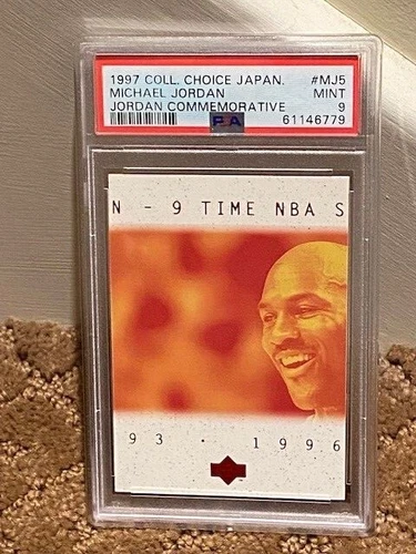 1997 Commemorative Japan MJ Michael Jordan PSA 9 Card MJ5 Living Legend LOWPOP
