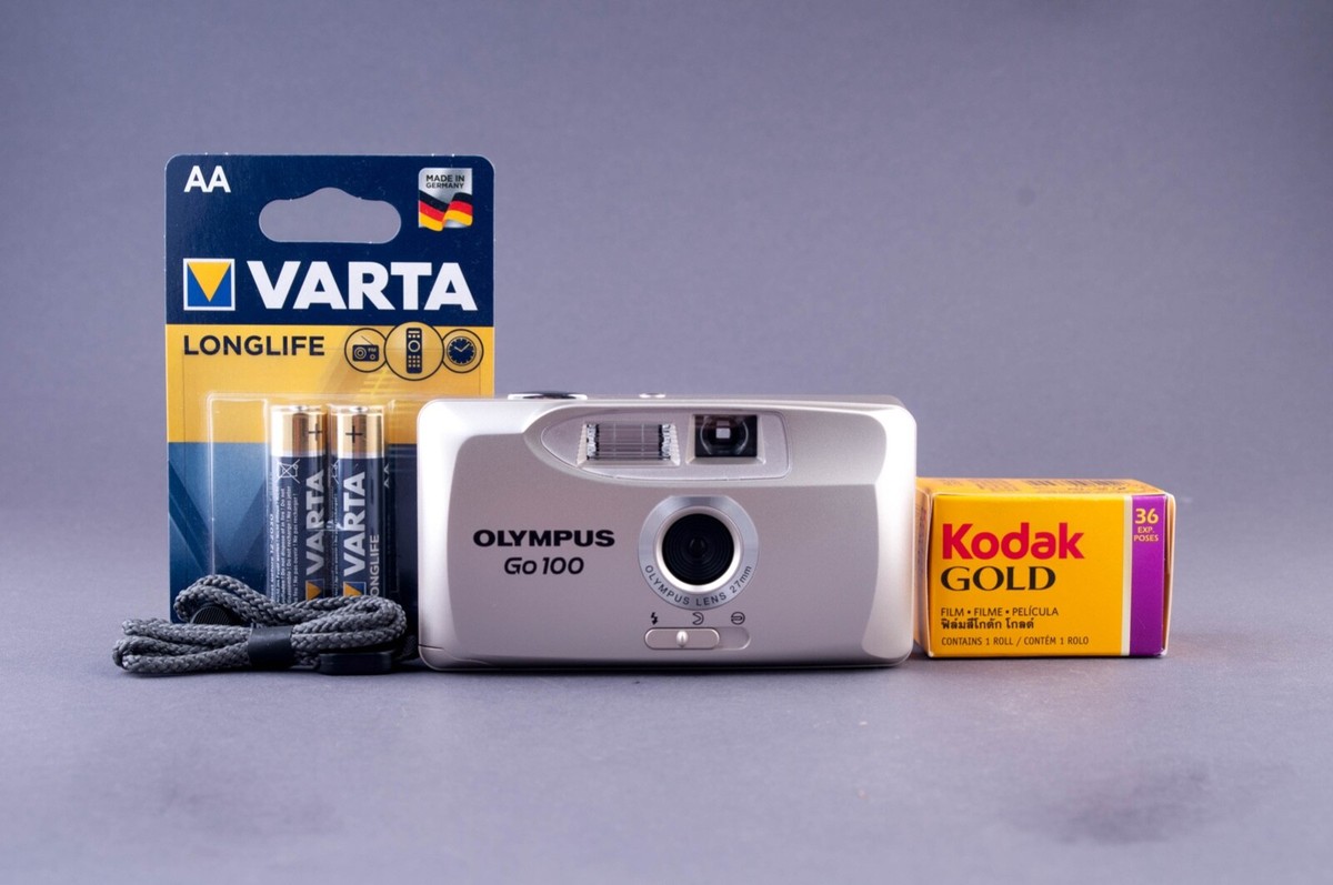 Olympus Go 100 35 mm Point & Shoot Film Camera Box | eBay