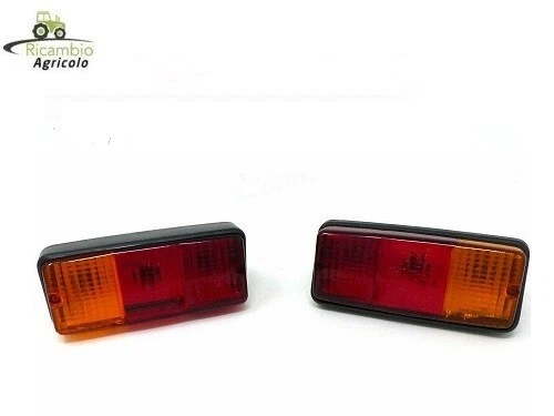 COPPIA FANALE FARO POSTERIORE TRATTORE CARRELLO RIMORCHIO STOP LUCI POSIZIONE