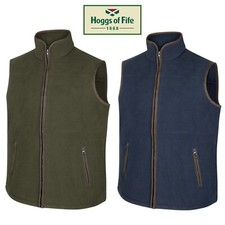 Image of Hoggs of Fife Mens Woodhall Lightweight Fleece Country Gilet Bodywarmer S-4XL