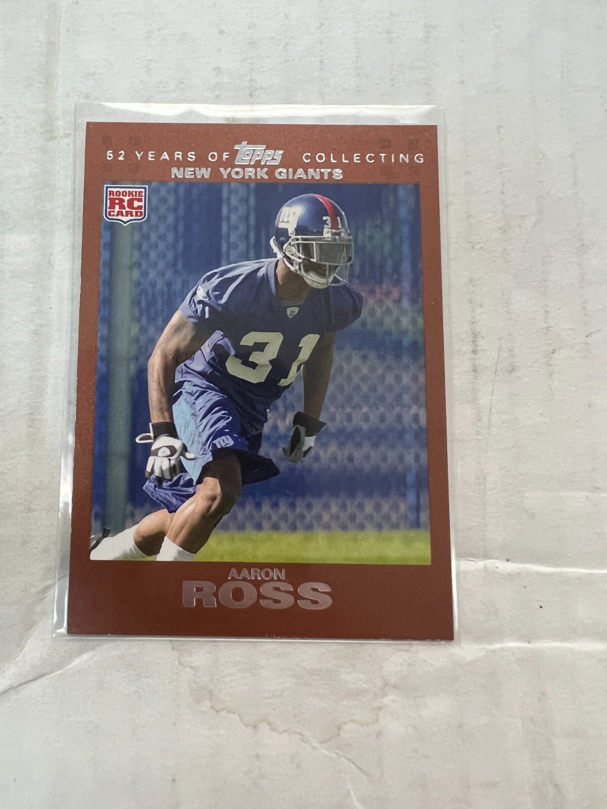 Aaron Ross 2007 Topps Football Rookie Gold #375 #0654/2007 NrMt