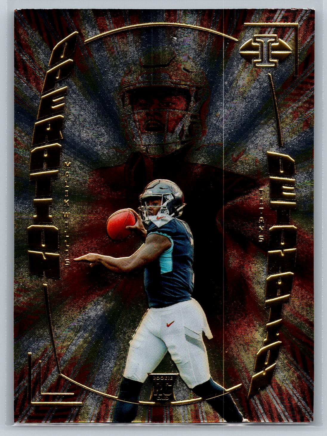Malik Willis 2022 Panini Illusions Operation Detonation Rookie Card RC OD-23