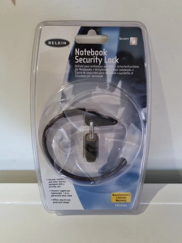 BELKIN NOTEBOOK ANTI THEFT SECURITY LOCK, NEW UNUSED SEALED 