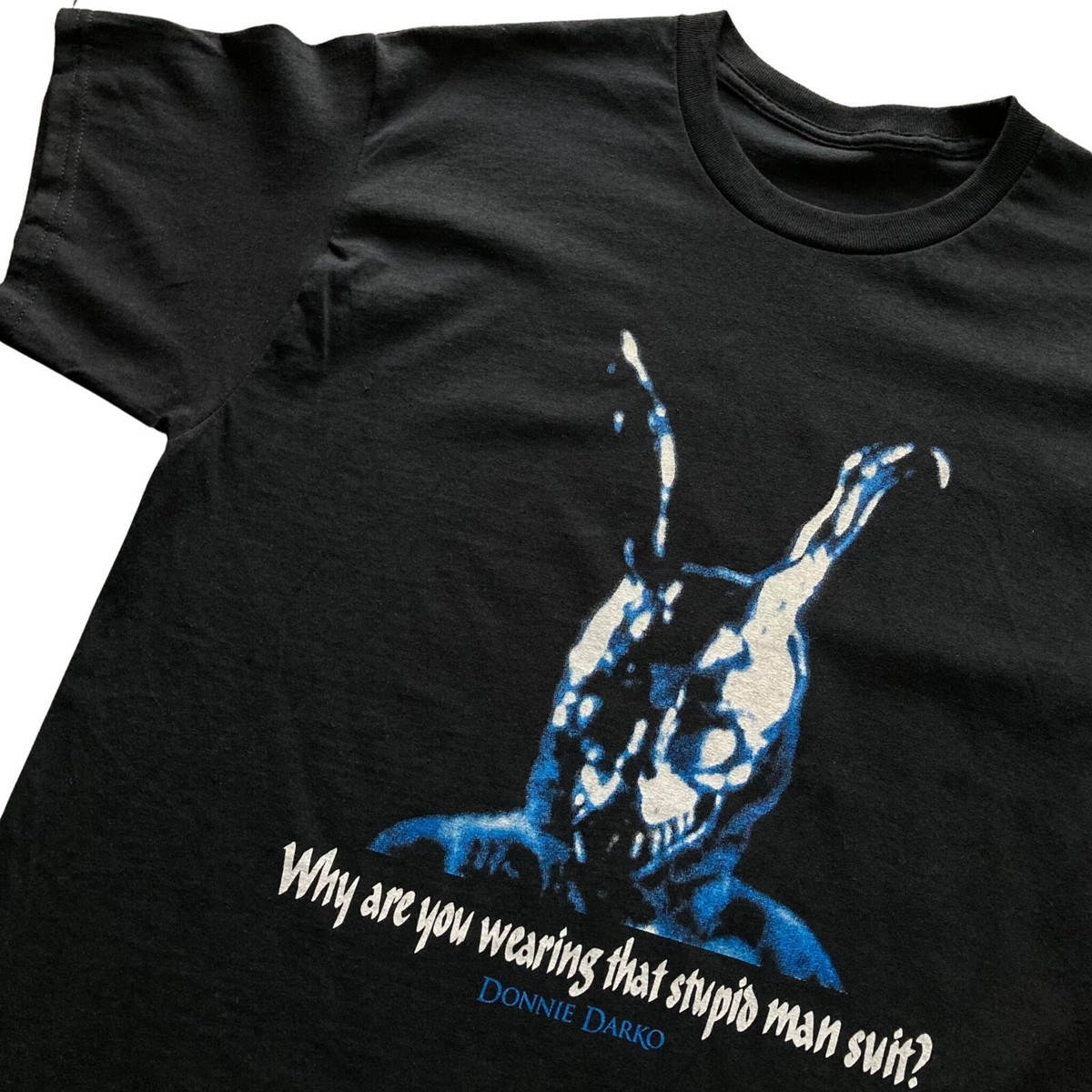 DONNIE DARKO why are you wearing that stupid man suit MOVIE UNISEX TSHIRT  | eBay
