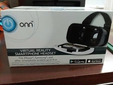 Onn Virtual Reality Smartphone Headset for iPhone Samsung up to 6" screens NIoB