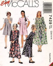 1990's VTG McCall's Girls' Jumpsuit Pattern 7429 Size 7-10