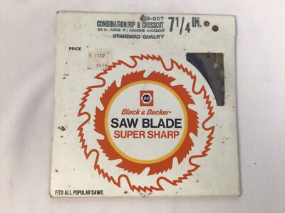 Black & Decker Kreissägeblatt 7 1/4 Inch Saw Blade Super Sharp USA