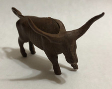 Vintage Marx 1952 Roy Rogers Ranch Dark Brown Longhorn Steer 54mm  