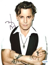 Johnny Depp Autographed Signed 8x10 Photo ACOA Johnny Depp Autographed Signed 8x10 Photo ACOA