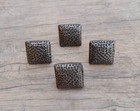 4pcs Vintage cast iron square shape cabinet drawer door knobs screen handles