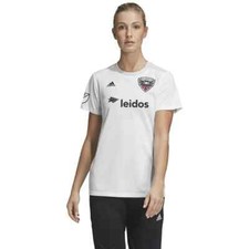 Adidas Women's WHITE D.C. United Away Team Jersey Climalite Soccer- Size Small