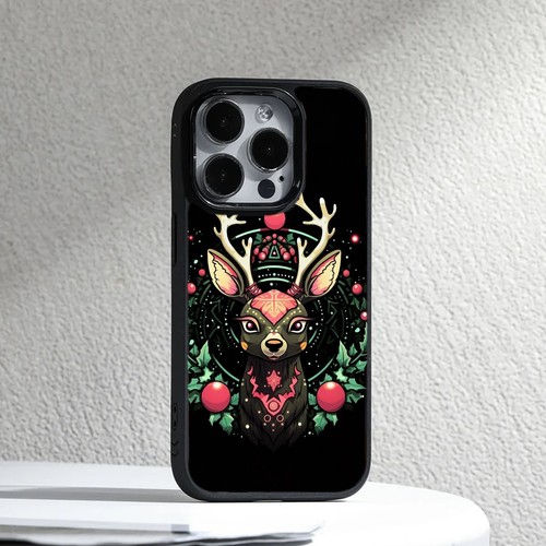 Friendly Case Buck Christmas deer xmas For iPhone SE4 16E 12 13 14 15 16 Pro Max - Picture 17 of 25