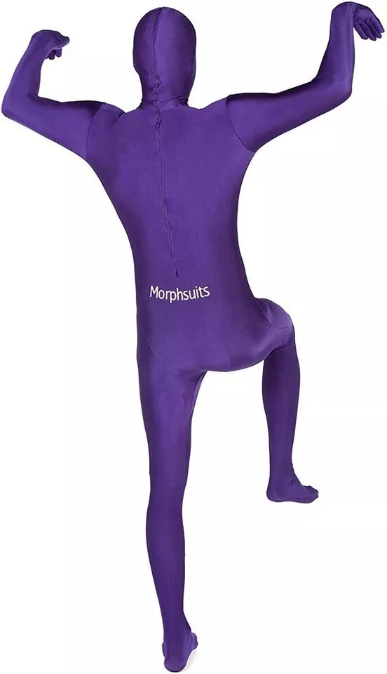 Traje Morphsuit Púrpura M - XXL Hombre Mujer Traje Zentai Disfraz Halloween Foto 2 de 4