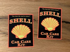 2x Shell Aufkleber Öl Vintage Hotrod Rat Rod Oldschool Oldtimer Rally Retro #493