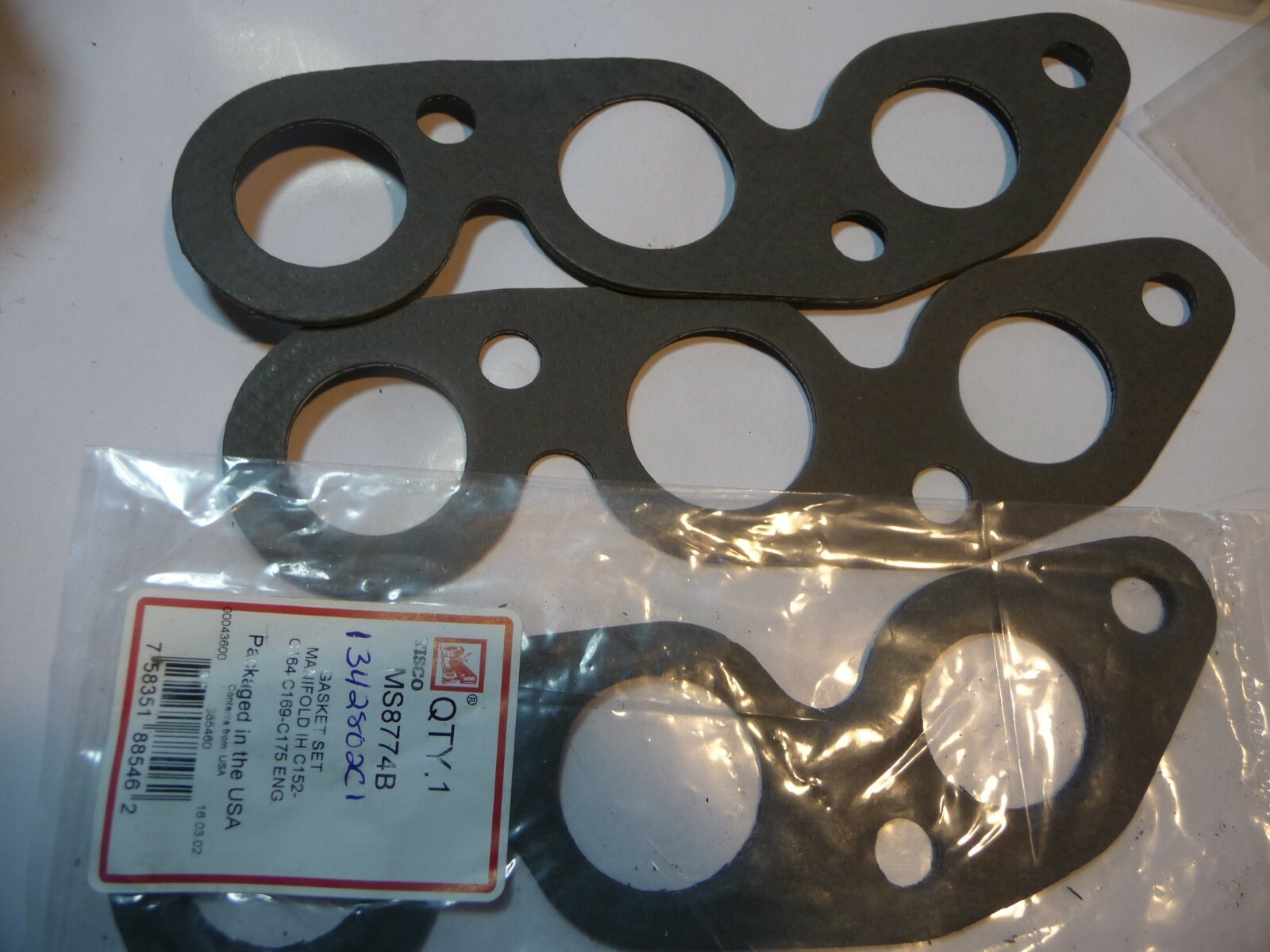 3) 1342802c1 Intake/Exhaust Manifold Gasket MS8774B | eBay