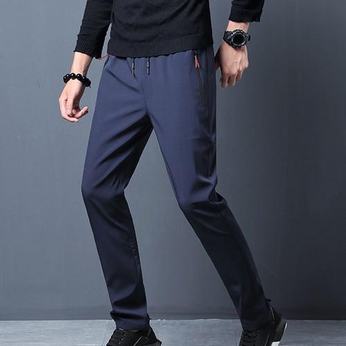Pantalones All Match Elásticos Informales Primavera Pantalones Entrepierna Profunda - Imagen 1 de 12