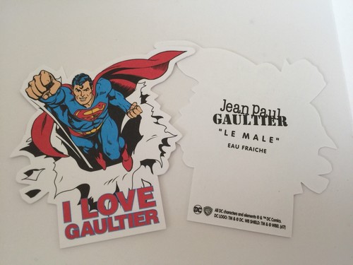 1 Très Jolie Carte Parfumée Le Mâle I Love Gaultier De Jean Paul