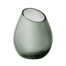 Blomus Drop 9.4x7.5" Vase, Smoke - 65965