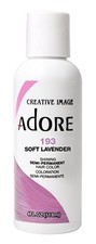 Adore Shining Semi Permanent Hair Color, 193 Soft Lavender 4 Oz