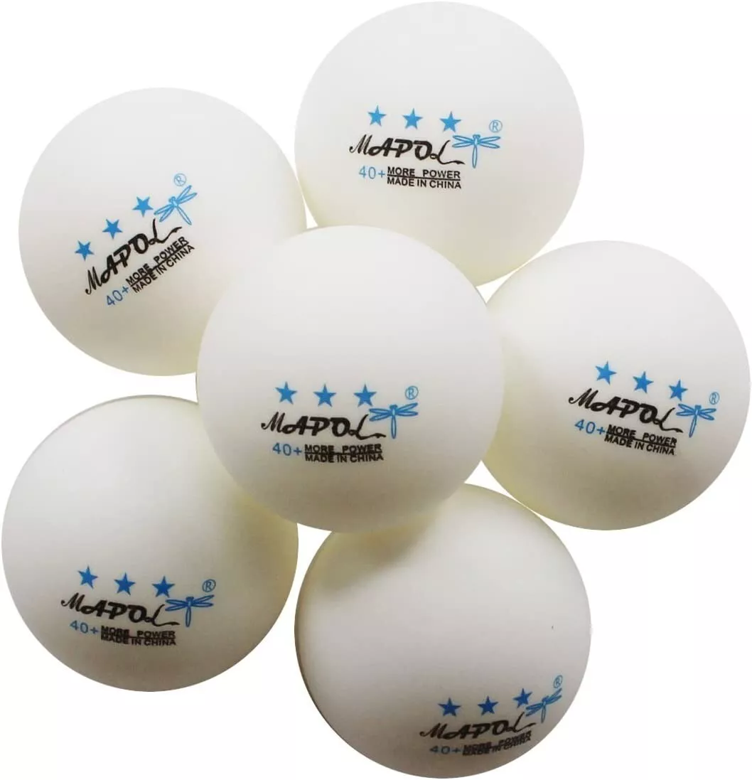 HugeDE Lot de 25 balles de ping-pong colorées de 40 mm, balles de