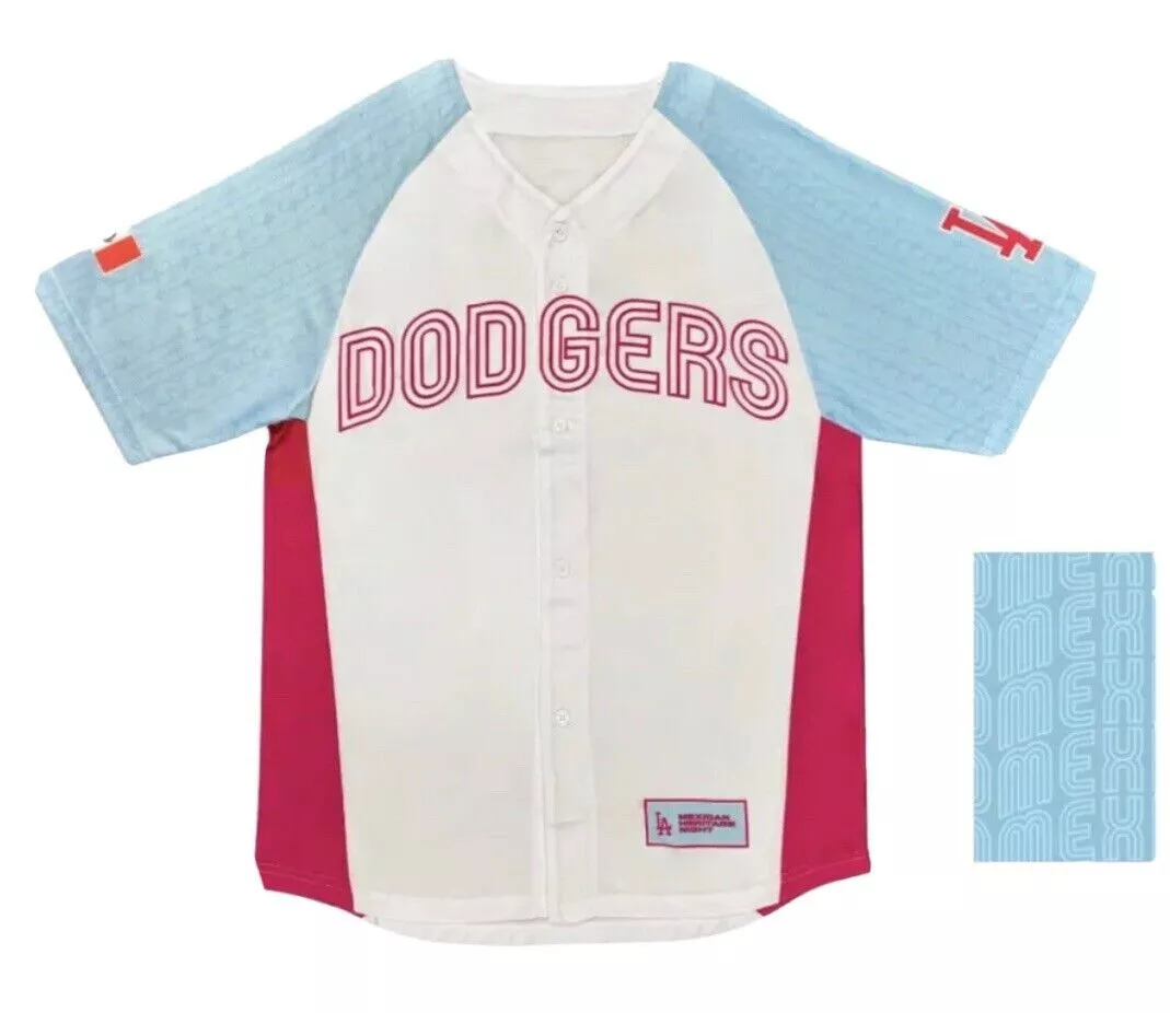 Size XL ~ 2023 Mexican Heritage Night Jersey SGA Los Angeles Dodgers WBC