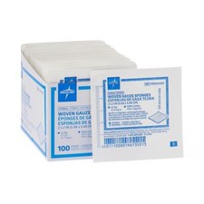 Woven Sterile Gauze Sponges 2" x 2", 12 Ply, Case