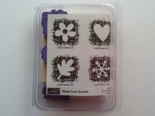 Stampin' Up Retired   Made from Scratch   Wood Mount Stamp Set