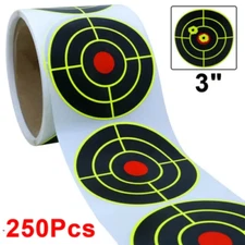 250 3Inch Splatter Target Stickers Self-Adhesive Reactive Targets Paper Shooting