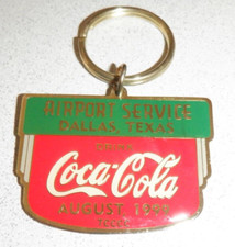 Porte-clés publicitaire COCA COLA SERVICES AÉROPORT août 1999