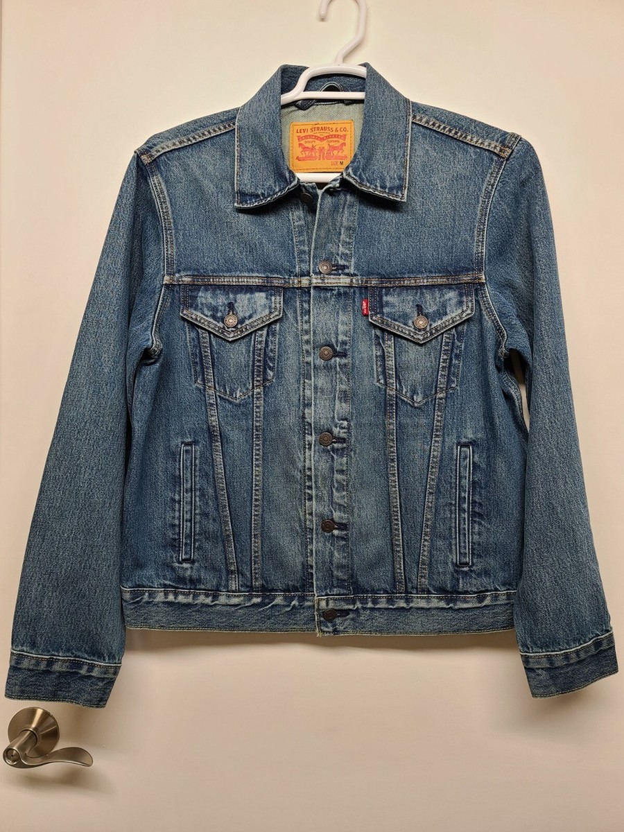 NEW SAMPLE LEVI STRAUSS Denim Jacket Levi's BLUE JEAN Trucker MEN