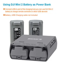 Battery Charger Two Way USB Charging Hub for DJI Mini 2/Mini SE Drone Accessorie
