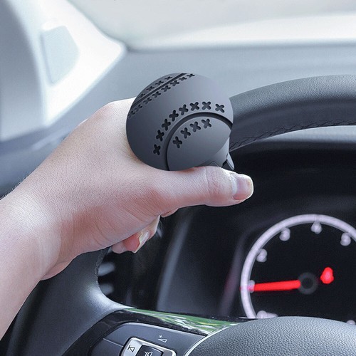 Black Car Steering Wheel Handle Aid Auto Booster Ball Spinner Knob Accessories - Picture 15 of 19