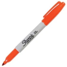 Sharpie Marker Permanent Fine Bullet Point Orange Arts Crafts Office School Home