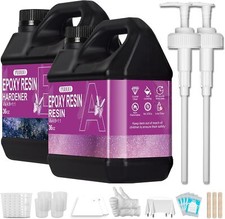 Epoxy Resin Kit 72OZ Newly Formulated Crystal Clear Epoxy Resin for Casting DIY
