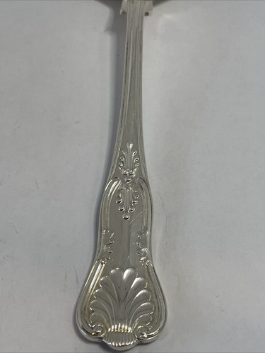 Vintage Large 9” Sheffield England Fruit Embossed Silver Plate Serving Spoon - Picture 3 of 8