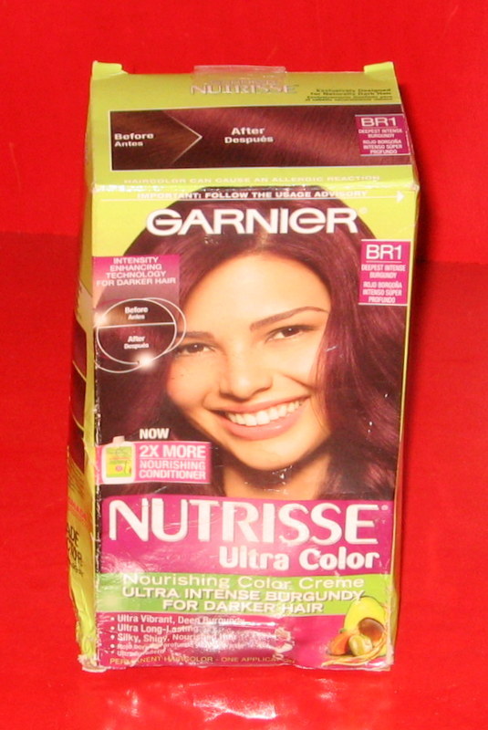 GARNIER NUTRISSE Ultra Color # BR1 Deepest Intense Burgundy Hair Coloring 1 Kit