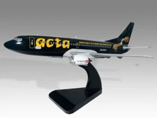 Boeing 737-300 Norwegian ACTA Desk Wood Airplane New Model Small Scale 1/100
