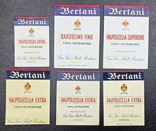 Lotto 6 Etichette Bertani - Verona - Valpolicella Extra e Bardolino